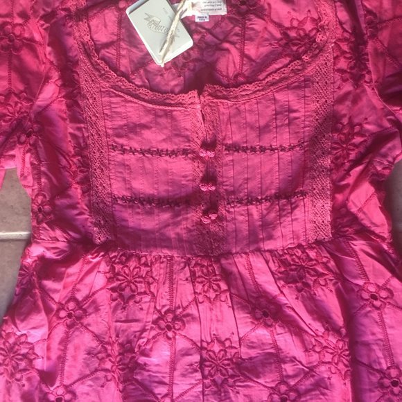 Odd Molly New Embroidered Ruffled Sleeve Tie Back Dress 1 (Small), 3 (Large) - Picture 3 of 6